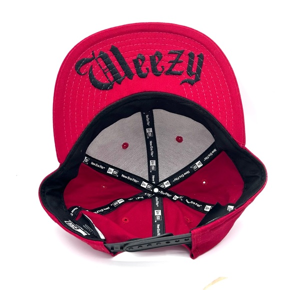 New Era Red Lil Wayne Embroidered Snapback Hat - Picture 6 of 10